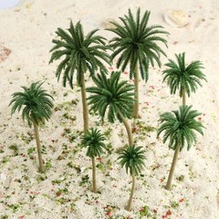 15X-Trees Coconut Palm Model Train Railroad Wargame Diorama Scenery Landscape