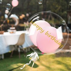 25PCS Clear Balloons for Stuffing 24inch Wide Neck Large Bubble BoBo Balloons…