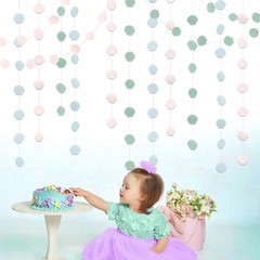 Seashell Garland Sea Shell Party Decorations Under the Sea Party Decor Hangin…