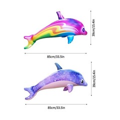 1 pc Rainbow Inflatable Dolphin Ocean Theme Party Decoration