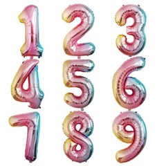16» 32» 40» Number Balloon Party Decoration Gold Silver Blue Black Green Pink