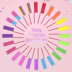 24 Pack Rainbow Dance Ribbon for Kids Party Favors – 12 Colors Rhythmic Gymna…
