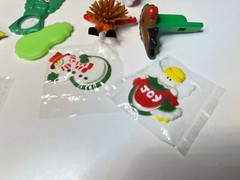 christmas holiday stocking goodie bag stuffers balls wistles keychains