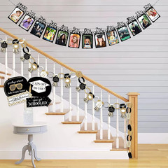 13Pcs K-12th Grade Graduation Photo Banner Picture Display Backdrop Party Decor