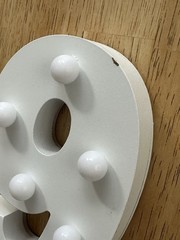 LED Marquee Sign Light Up Number 9 Size 7 Inches White See Pictures For Details