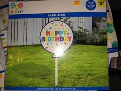 3 2 1 Party! Birthday Decorations Set Foil Balloon Yard Sign Backdrop Multicolor