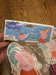 2 NEW packs PEPPA PIG birthday party wands 8 ct each party favors