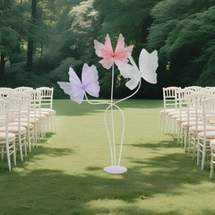 Artificial Giant 3-head Butterfly Decorations for Indoor/Outdoor Wedding Decor