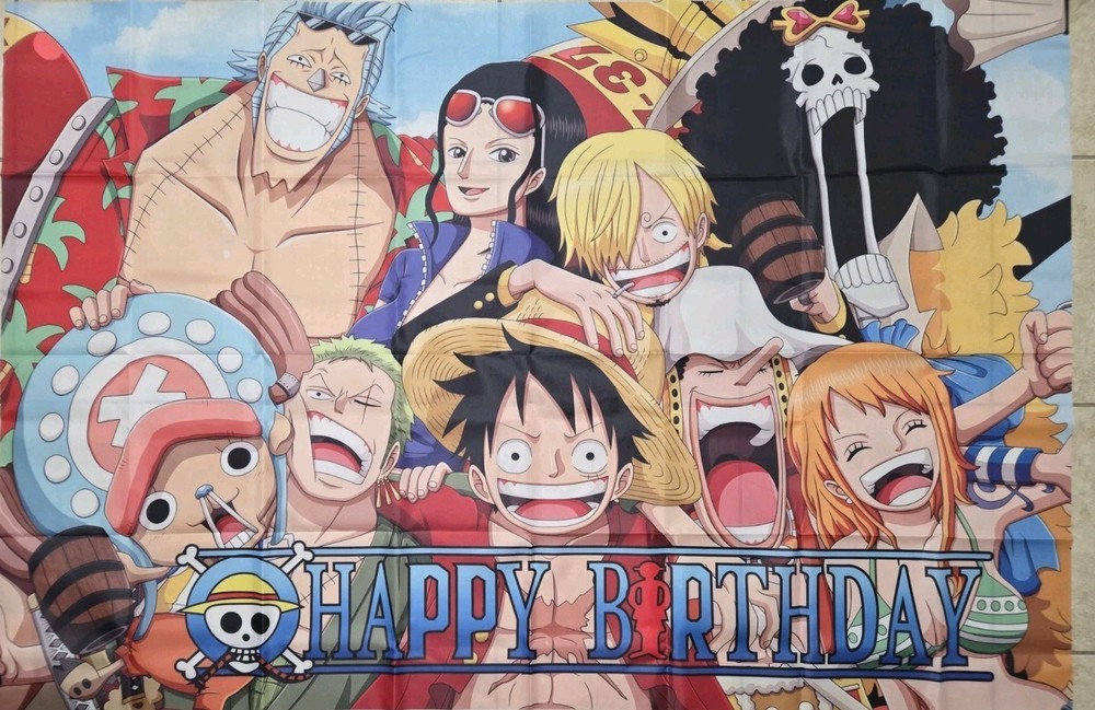 Anime Birthday Party Decor With A 39×58 Inch Banner