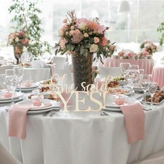 She Said Yes Wedding Engagement Centerpiece Table Decor,Bridal Shower Wedding