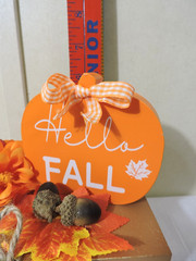 Fall Wooden Tiered Book Stacks Decor Fall Season Table Centerpiece