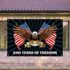 4th of July Banner – Independence Day Patriotic Decorations 1776-2026 Background