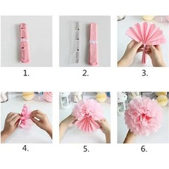 12 Pcs Green Dark Green and Light Green Tissue Paper Pom Poms for St. Patrick…
