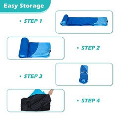 ACWYENN Inflatable Water Hammock Floats for Adults Round Floating Ring Hammoc…