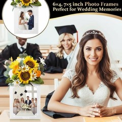 6 Pcs Graduation Centerpieces for Table 6/7 Inch Photo Frame Display Congrats…