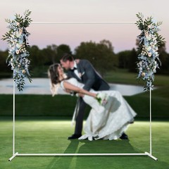 Wedding Backdrop Stand, Metal Stand Kit, Backdrop Stand for Wedding/Ceremony A