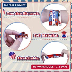 Moon Boat 100PCS Retro 250th Anniversary Accessories Party Favors: 4th/Fourth of