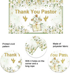 Pastor Appreciation Banner Backdrop Thank You Pastor Backdrop