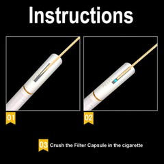 50/1000Pcs Cigarette Filter Beads Mix Fruit Flavour Smoking Pops Ball Portable