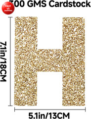Gold Happy Birthday Banner Pre-Strung Birthday Party Decorations NO DIY Glitter