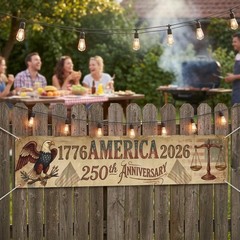 250th American Anniversary Banner 1776-2026, Patriotic 250 Years USA Yard Sig…
