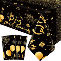 3 Pack 1945 80Th Birthday Decorations 80 Year Old Birthday Tablecloth Disposa…