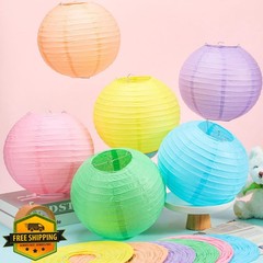 Retisee Pastel Cute Paper Lanterns 10 Inch 12 Pcs