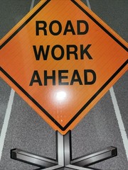 Road Crew Sign Construction Site 6 Props 11 In- 18 In Party Decoration Birthday