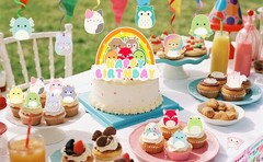 Squishmallow Party Decoration Birthday Supplies Balloon Tablecloth Cake Topper