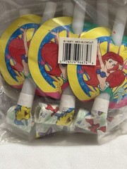 NEW Vintage Disney’s THE LITTLE MERMAID Party Birthday Blow Outs Napkins Lot Vtg