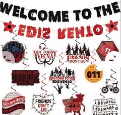 Stranger Things Theme Party Supplies Set Banner Decoration NEW