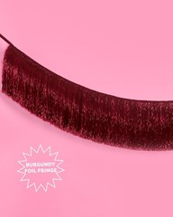 , Burgundy Fringe Banner – 4 ft | Bachelorette Decorations, Cute Birthday Pho…
