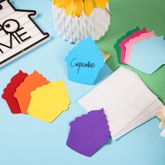 180 Pcs Colorful Cupcakes Paper Cutouts Glue Points Birthday Classroom Decor