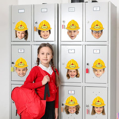 80Pcs Construction Helmet Cutouts Back to School Decorations Bulletin Board Cons