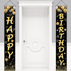 Birthday Decorations Banner, Happy Birthday Door Sign for Men Women Boys Girls I
