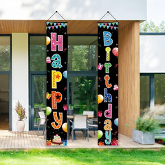 Birthday Decorations Banner, Happy Birthday Door Sign for Men Women Boys Girls I