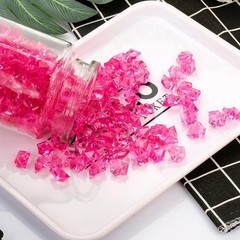 180-190PCS Multicoloured Acrylic Fake Gems Crushed Ice Rocks Plastic Jewels US