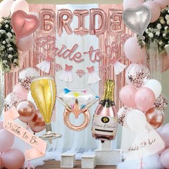 Rose Gold Bridal Shower Decorations, Pink Bachelorette Party Decorations NEW