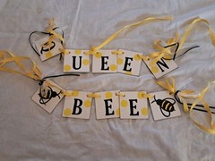 Happy First Birthday Bee One Backdrop Decor Chalkboard Cake Topper Cupcake (M)