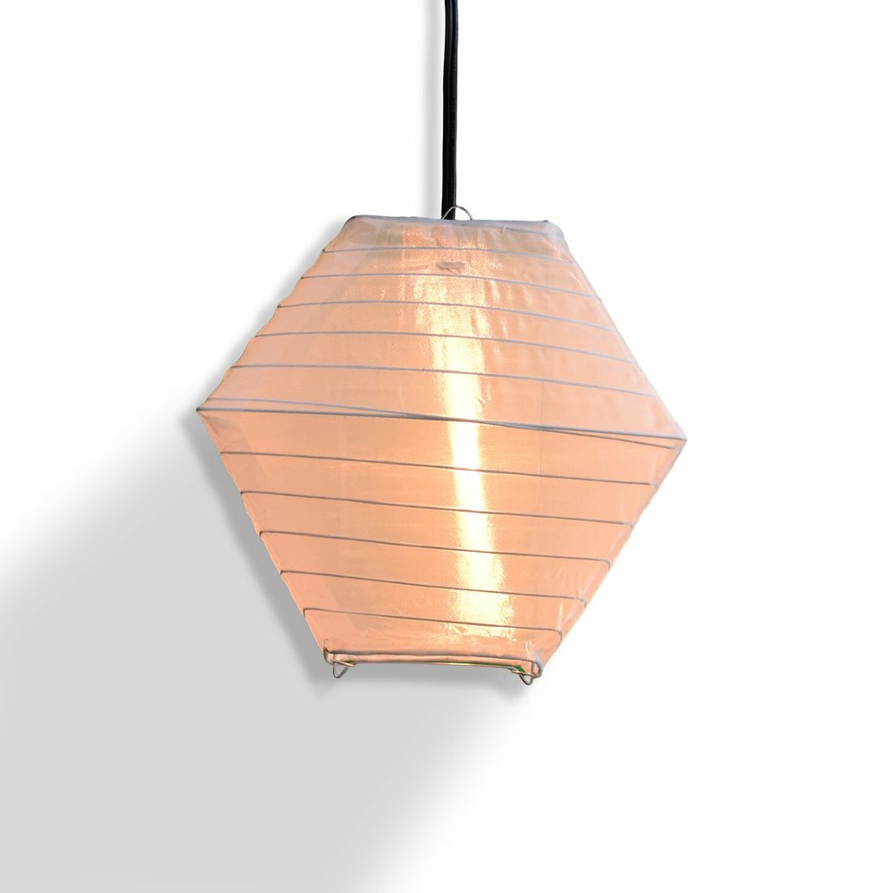 Quasimoon 8″ White Pagoda 2 Nylon Lantern