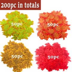 SITUMEIZI Fall Leaves Fake Decorations for Home Autumn 200, A Colors