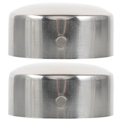 2 Pcs Metal Handrail End Caps Round Tube Covers for Wood Rail Accessories
