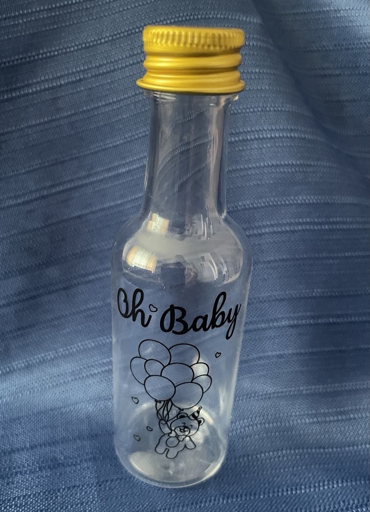 12 Pack Mini shot Bottles for Baby Shower, 1.7oz/50ml