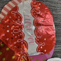 Valentine’s Day Balloons 16 Pack Foil Love Heart Cute Bouquet Fun Gift New