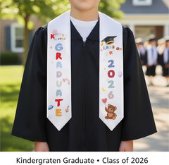 2026 Kindergarten Graduation Stole Preschool Graduation Sash 20X4 Inch Gradua…