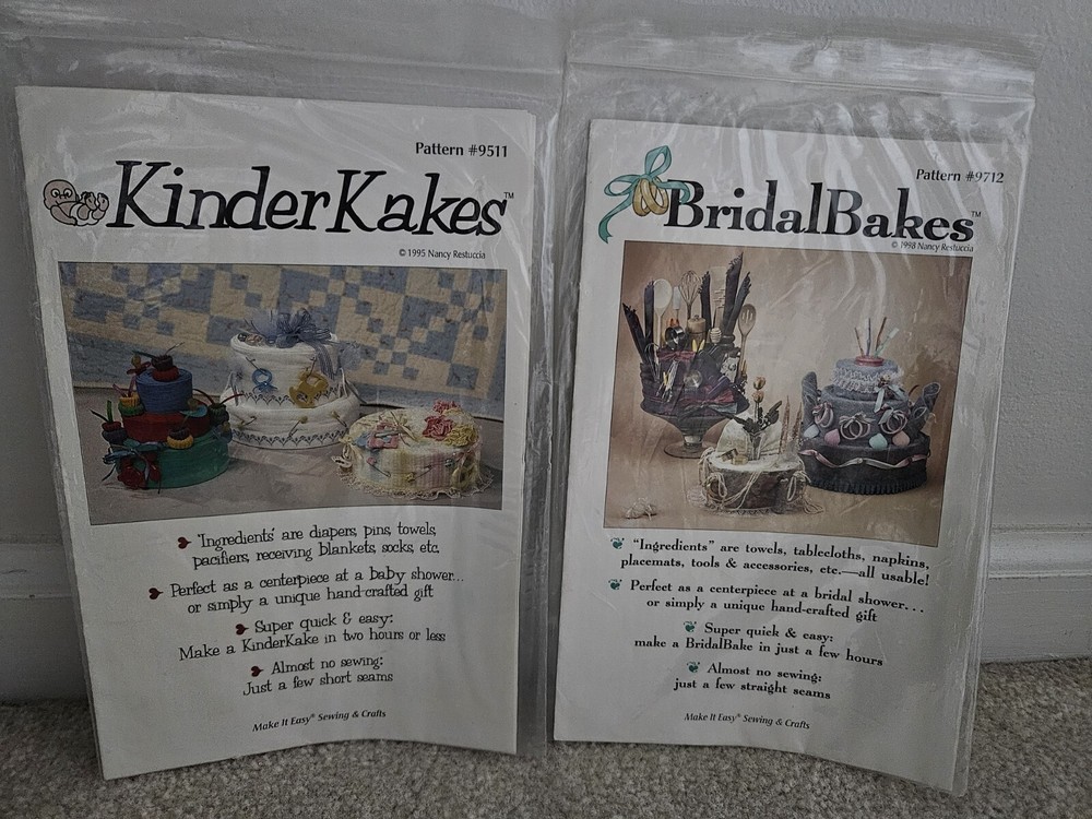 Shower Cake Pattern Bridal Baby Gifts Center Piece Make it Easy Sewing & Crafts