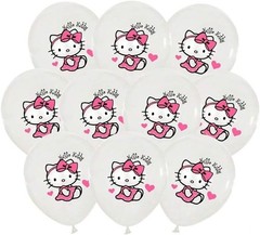 18pcs hello Pink Cats Birthday Party Balloons for Pink Kawaii Cats Themed Bir…