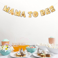 Mama to Bee Banner, Bumble Bee Baby Shower Party Banner,Newborn Party, Honey New
