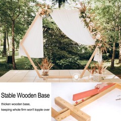 Wooden Wedding Arch 8FT Wedding Ceremony Gorgeous Arbor Backdrop Stand Arch Deco