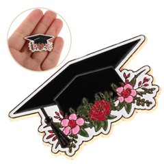 5pcs Graduation Cap Brooch Pin Metal Lapel Pins for Graduation Party Decoration